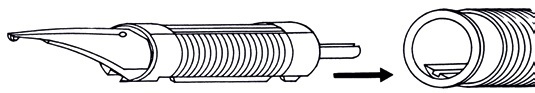 Как правильно вставить фидер в пишущий узел перьевой ручки?
